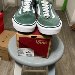 Vans Green Old Skool Sneakers